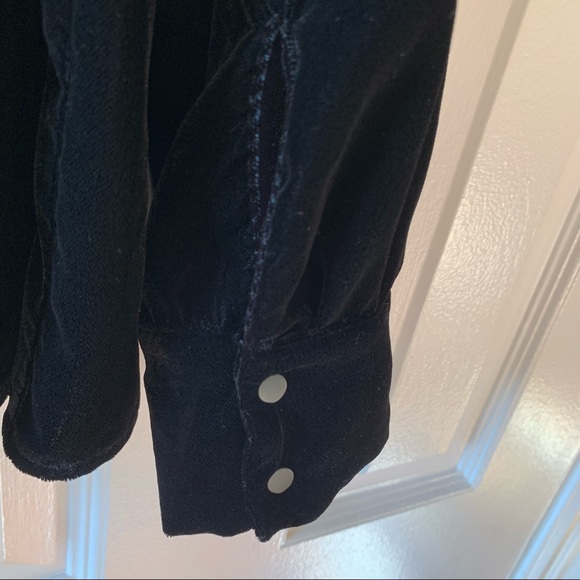 NWT MAJE Embroidered Velvet Shirt - Picture 5 of 9